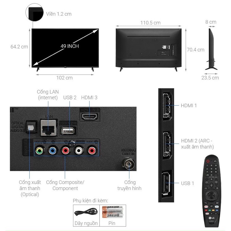 Smart Tivi QLED Samsung 4K 65 inch QA65Q80T( Hàng tồn kho Bảo hành chính hãng 2 năm) | BigBuy360 - bigbuy360.vn