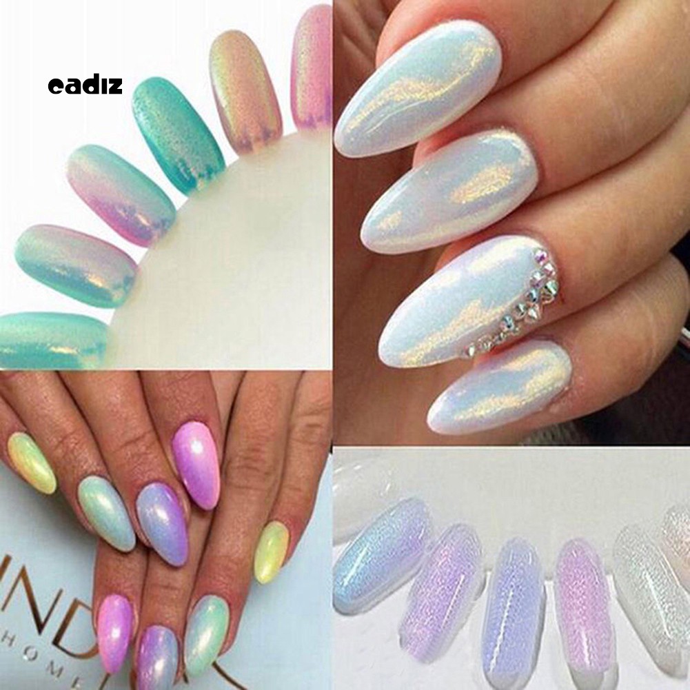 [Hàng mới về] Bột Vẽ Móng Tay Tạo Hiệu Ứng Tráng Gương Lấp Lánh