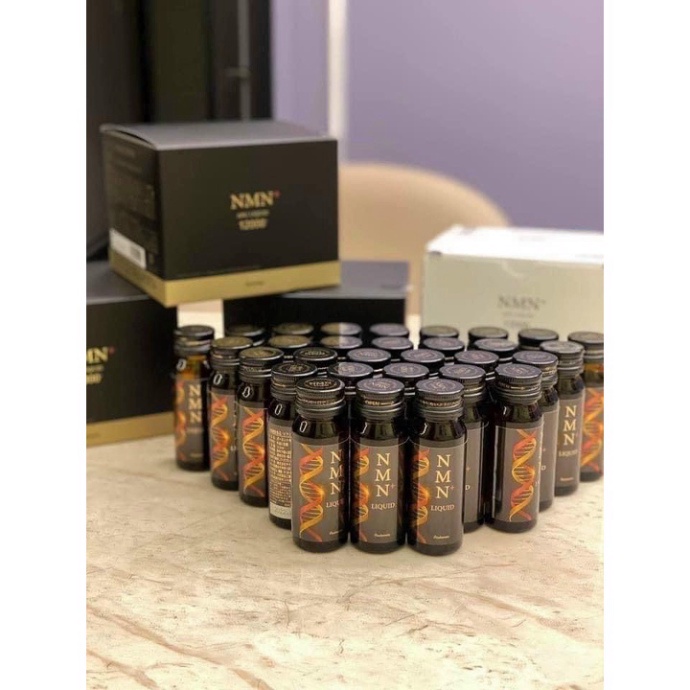 Nước Collagen Trẻ Hóa Da NMN + Arg Liquid 12000 Cao Cấp Hộp 12 Lọ Của Nhật Bản.
