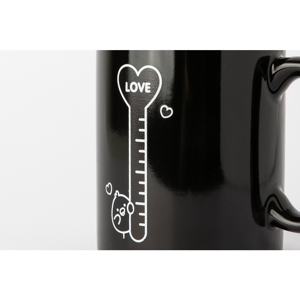 Cốc Mug Đo Độ Ấm ARTBOX Hàn Quốc Màu Đen In Hình Iren