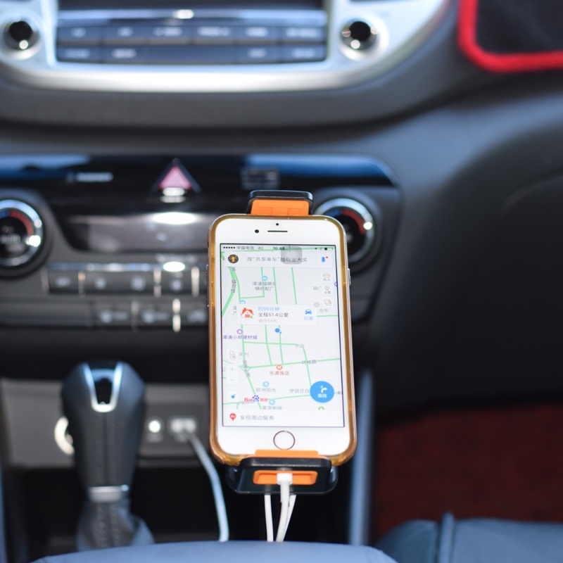 Giá Đỡ Điện Thoại / Máy Tính Bảng Màu Đen Siêu Bền Tiện Dụng Cho Xe Hơi