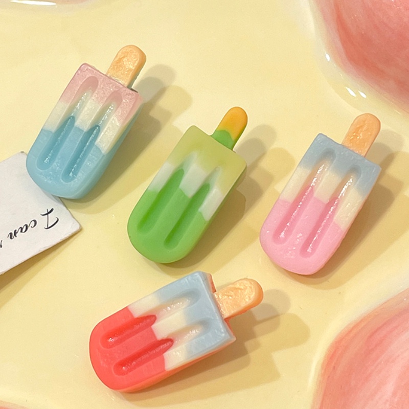Kẹp Tóc Hình Que Kem Màu Kẹo Dễ Thương Phong Cách Nhật Bản