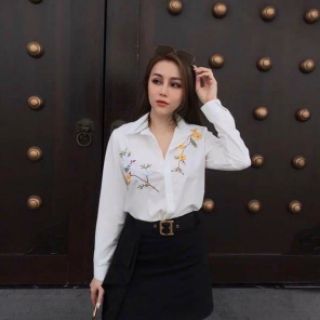 Bán sỉ áo sơ mi thêu hoa