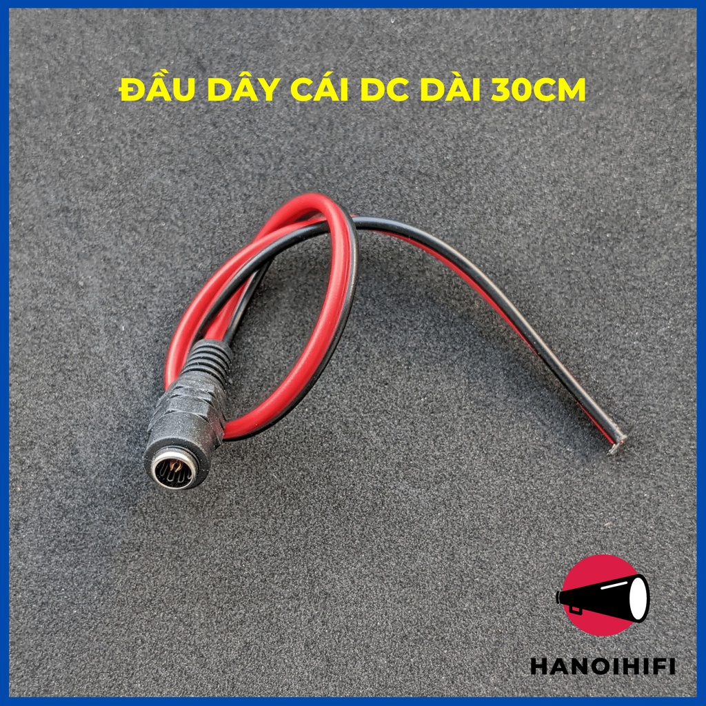 Dây nguồn DC đầu jack Cái DC005 5.5x2.1mm đúc sẵn