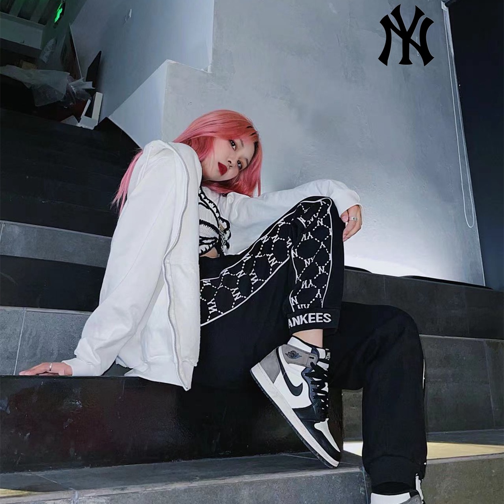 Quần dài ống đứng MLB NY 100% chính hãng cho cặp đôi