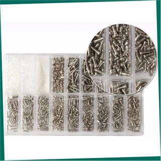 [NEW] Bộ 15 loại Ốc Vít Sửa Đồng Hồ, Kính Mắt | Hộp chữ nhật 1000 chiếc | Thiết bị ngành kính mắt