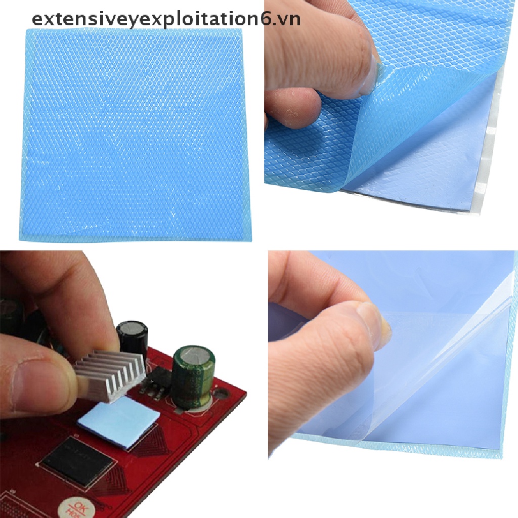 Tấm TảN NhiệT Silicone MàU Xanh Dương / E6VN / / 100mmx100mmx1mm