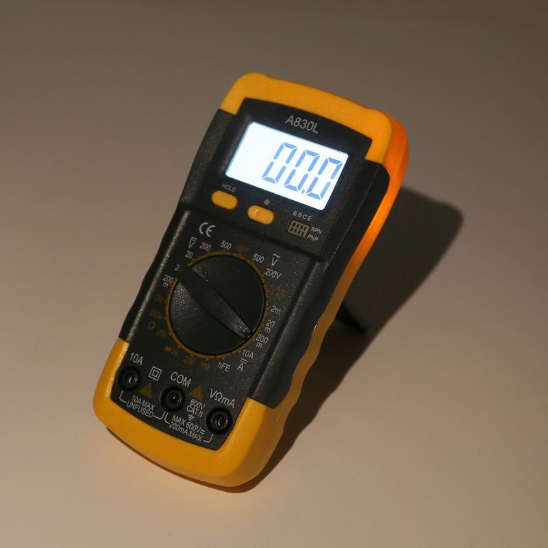 Máy đo điện vạn năng a830l có màn hình hiển thị LCD AC / DC