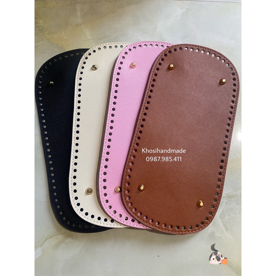Tấm Đế Túi Da PU Đục Lỗ Size Lớn 30x15cm