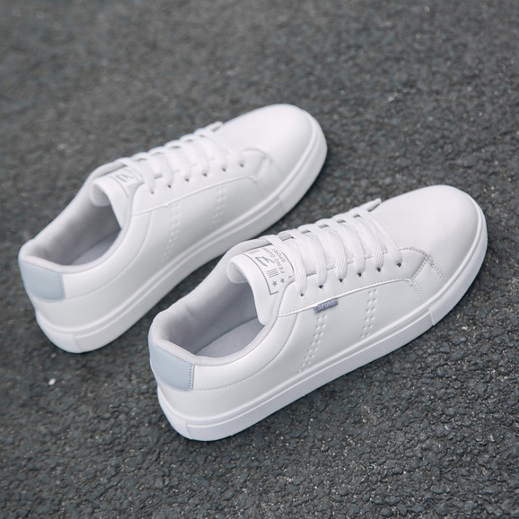 Giày sneaker nam Đen trắng đế viền Eric fashion, giày thể thao nam G1568