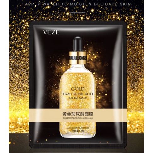Mặt nạ 24K Pure Gold Venzen dưỡng trắng, cấp ẩm, tăng đàn hồi cho da