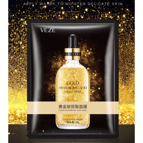 Mặt nạ tinh chất vàng 24K Pure Gold Venzen dưỡng trắng, cấp ẩm, tăng đàn hồi cho da