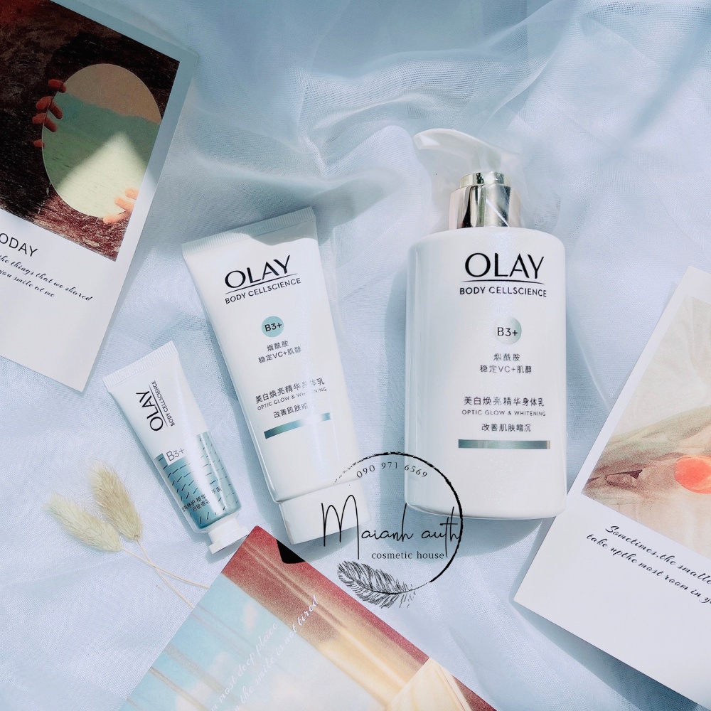 Sữa Dưỡng Thể OLAY Body Cellscience B3+ Optic Glow & Whitening