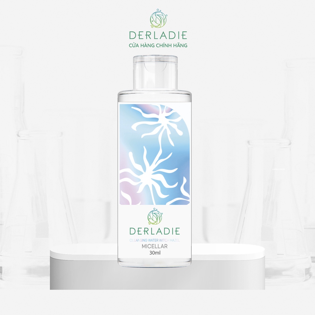 [Mã FMCGMALL -8% đơn 250K] Nước Tẩy Trang Làm Sạch Sâu Cho Da Mụn Derladie Cleansing Water Witch Hazel 30ml