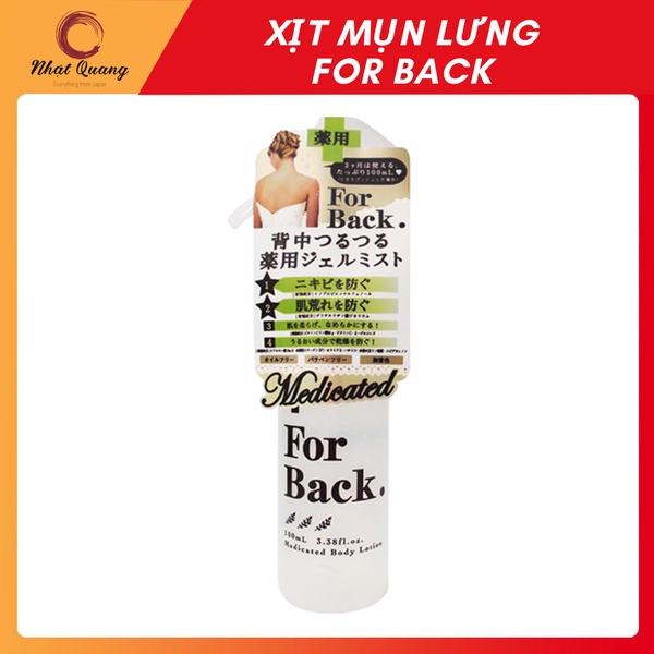 Xịt hỗ trợ giảm mụn lưng For Back