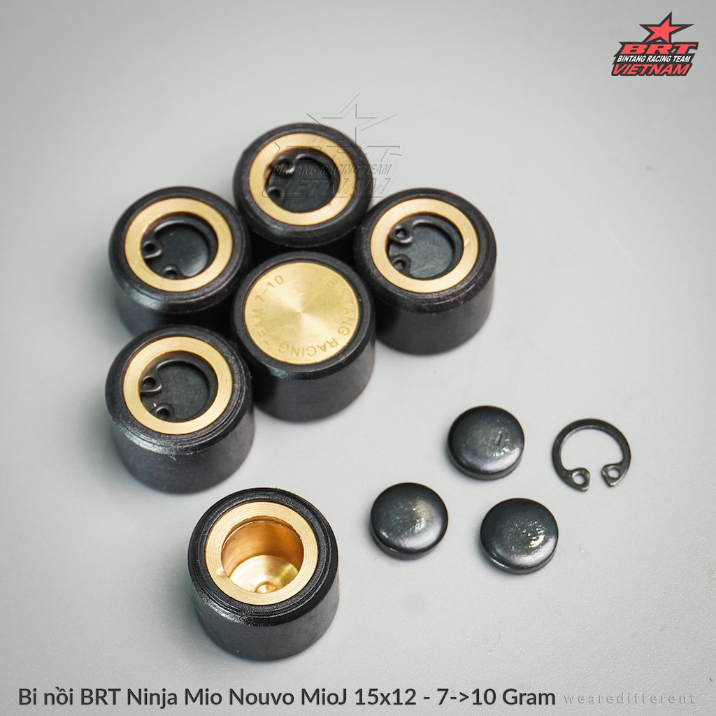 BI NỒI TUỲ CHỈNH TRỌNG LƯỢNG BRT NINJA BALL cho Vario/AirBlade/NVX/Nouvo//Luvias/PCX/SH/Hayate/Vespa -HÀNG CHÍNH HÃNG