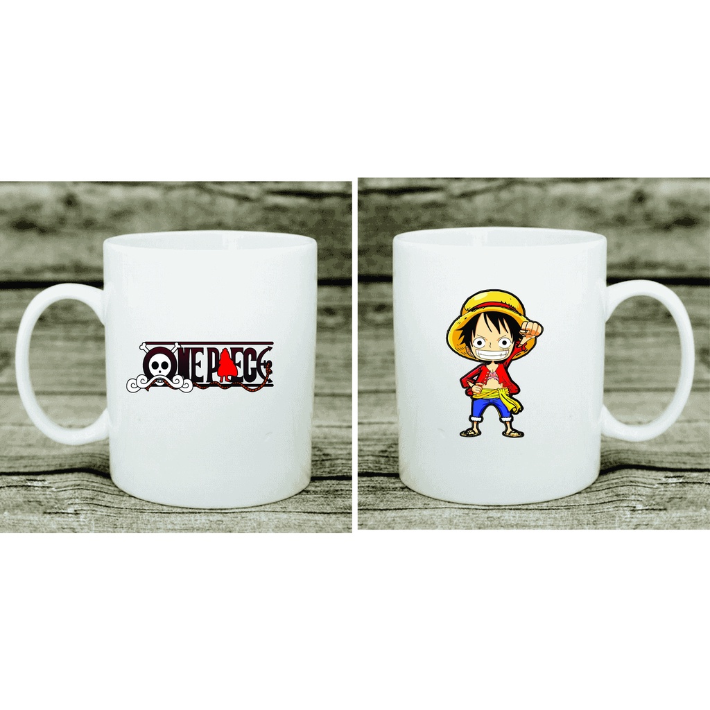 Ly Luffy one piece - Ly sứ có quai cao cấp