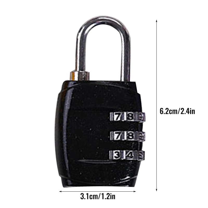 Ổ Khóa Mật Khẩu 3 Chữ Số Chống Thời Tiết Cho Hộp Dụng Cụ Tập Gym