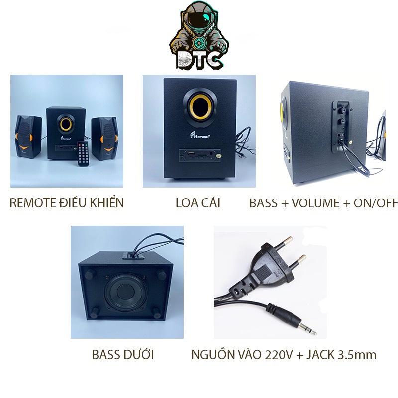 Loa bluetooth máy tính vi tính để bàn bass mạnh mini cây để bàn mini đẹp chất có dây giá rẻ DTCstore99