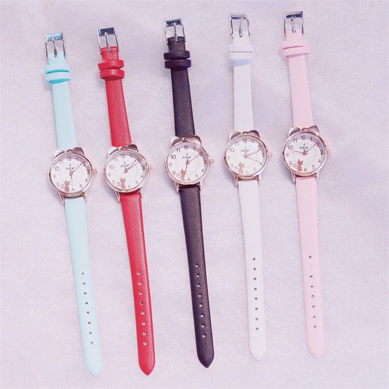 Đồng Hồ Đeo Tay Mặt Tròn Đính Đá Thời Trang Nữ