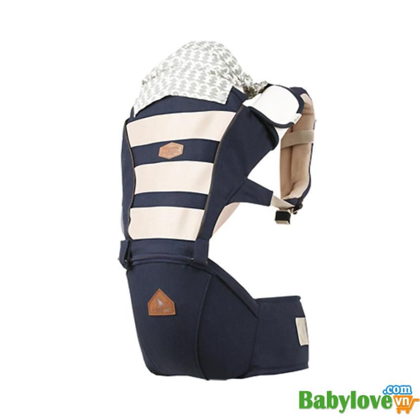 Địu em bé đa chức năng I-Angel Mesh Hipseat Carrier IA-114-BK 3-36 tháng ( xanh navy )