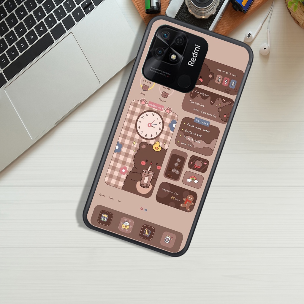 ỐP LƯNG REDMI 10A, IN HÌNH GẤU CHOCOLATE.