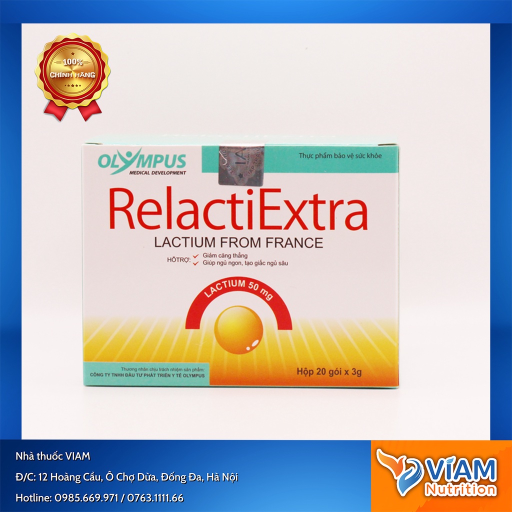 RELACTI EXTRA - Giảm stress, giúp bé ngủ ngon giấc