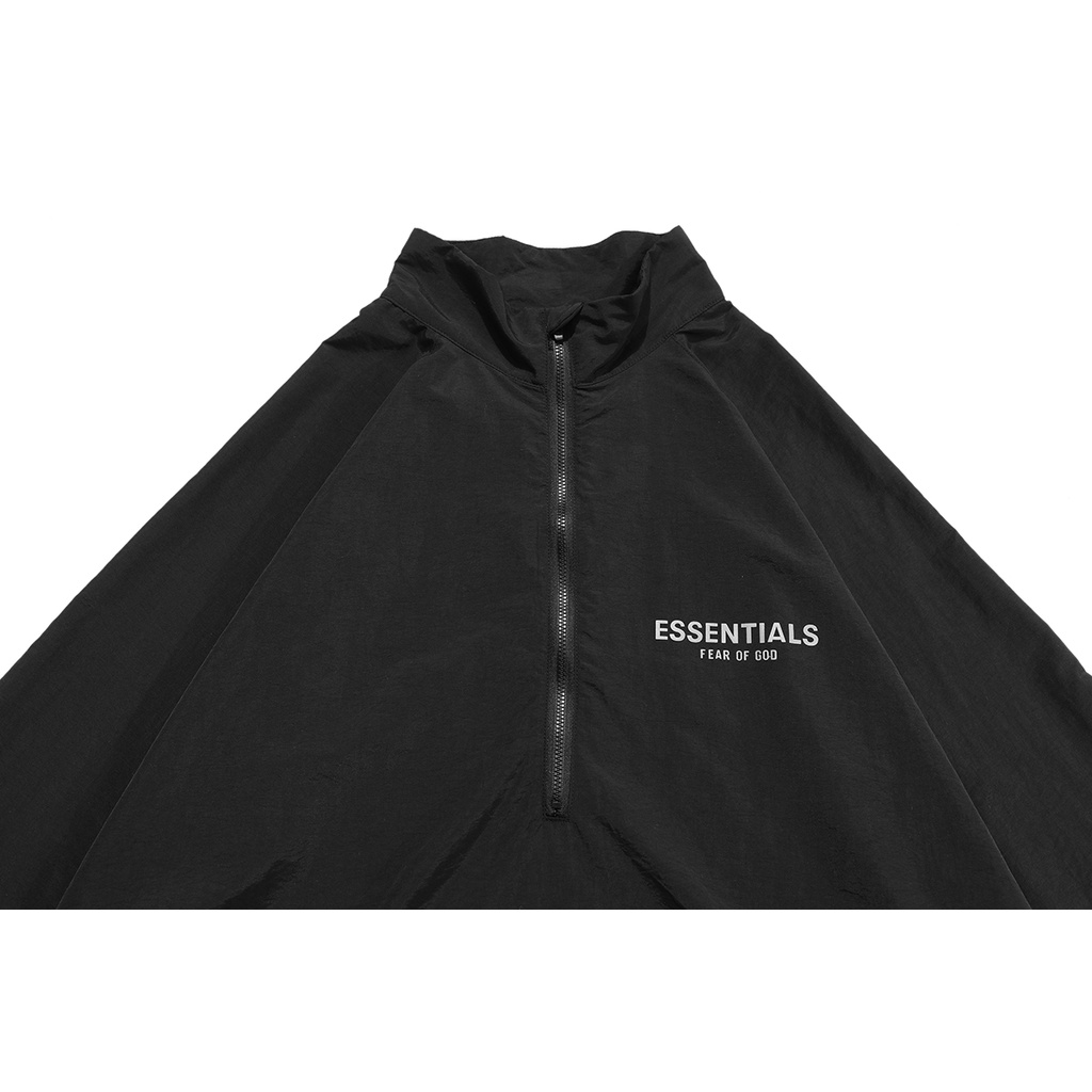 FOG FEAR OF GOD half zip jacket ESSENTIALS double line reflective jacket thin couple casual jacket