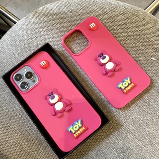 Ốp lưng gấu losto gắn sticker nổi 3d
