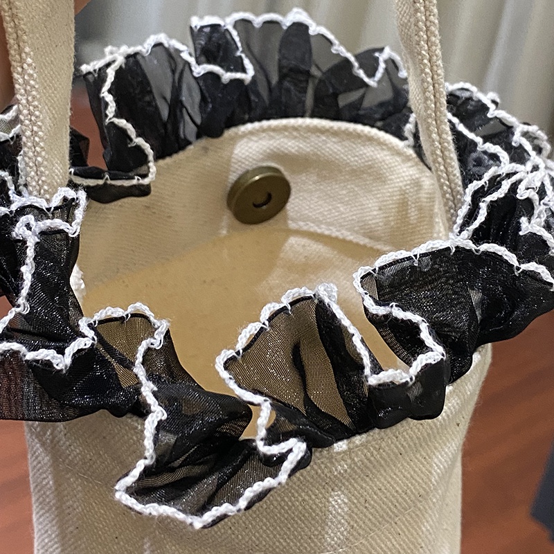 Túi Xách Bucket Vải Cỡ Nhỏ Cầm Tay Thời Trang Mùa Hè Năng Động 2022