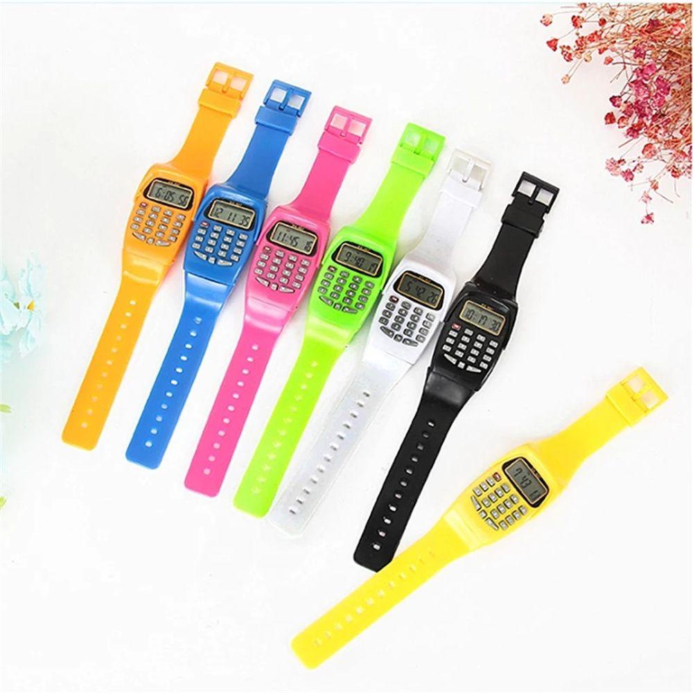 Đồng Hồ Điện Tử Màn Hình LCD Dây Silicone Thời Trang Unisex