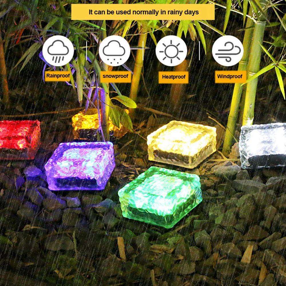 YIYU Đèn LED Hình Khối Đá Chống Thấm Nước Trang Trí Cầu Thang Sân Vườn