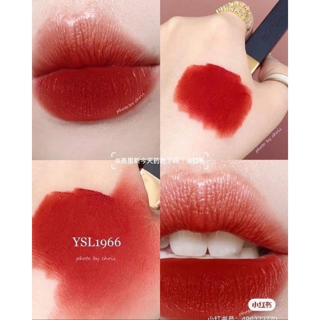 Son YSL Slim 1966 son đỏ đất ánh cam siêu đẹp, sale siêu rẻ - Herskin Official Store