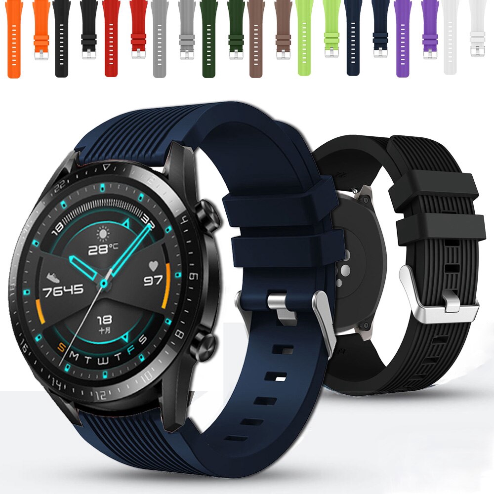 SAMSUNG Dây đeo 22mm cho đồng hồ thông minh Huawei GT 2 46mm gear S3 Frontier amazfit gtr 47mm