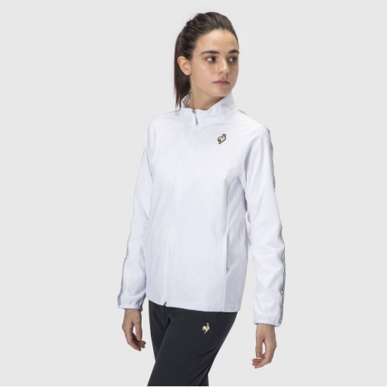 Áo khoác nỉ Lecoq Sportif nữ - QMWSJF03-WHT