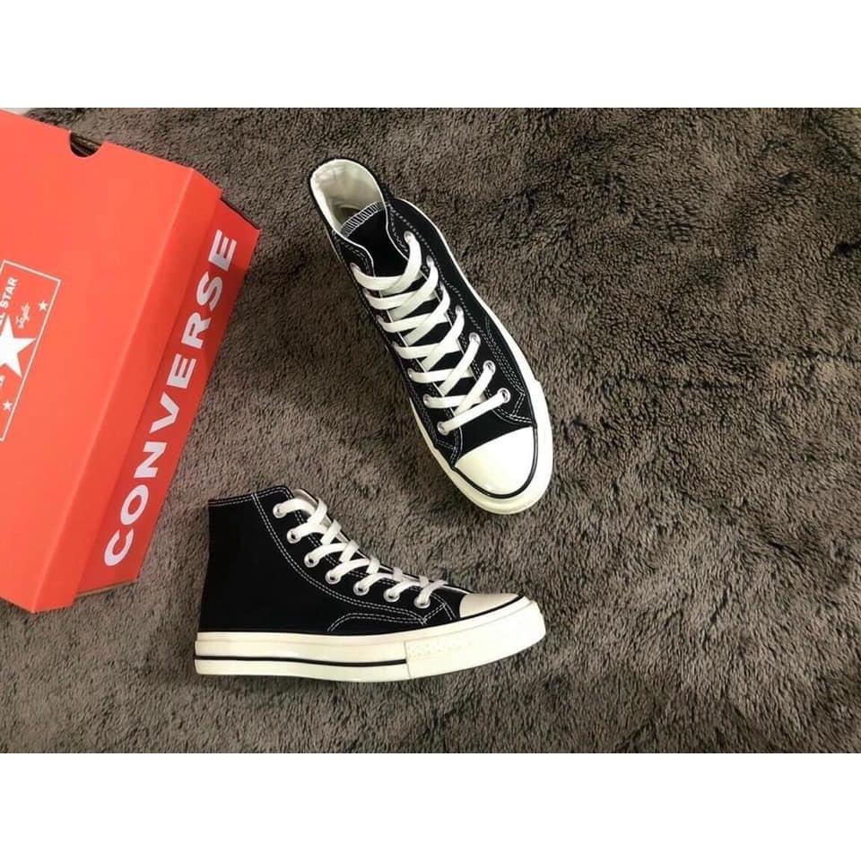 Giày 𝐂𝐎𝐍𝐕𝐄𝐑𝐒𝐄 1970s cổ thấp/cổ cao bản đẹp chuẩn nam nữ, Giày CV 1907s đen trắng mũi bóng full box bill | BigBuy360 - bigbuy360.vn