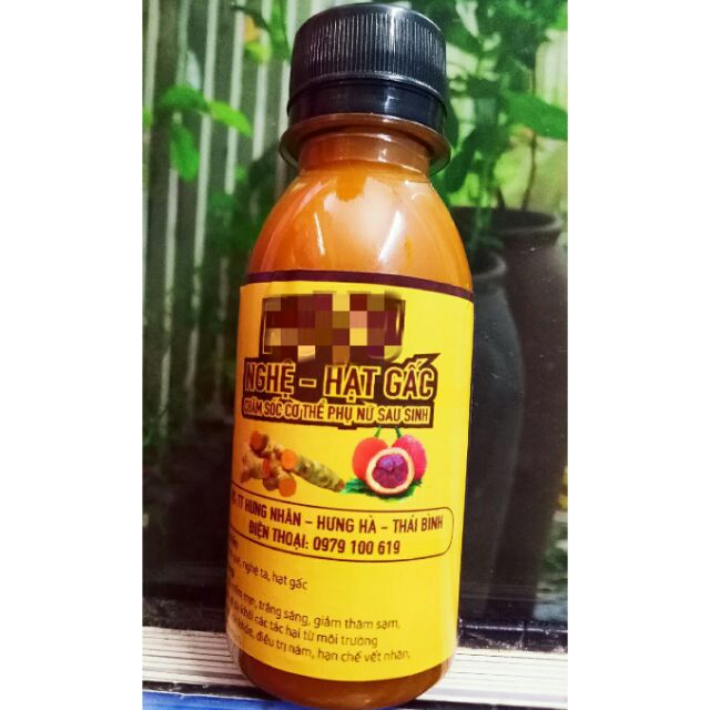 100ml cốt nghệ gấc nhà làm ( handmade)