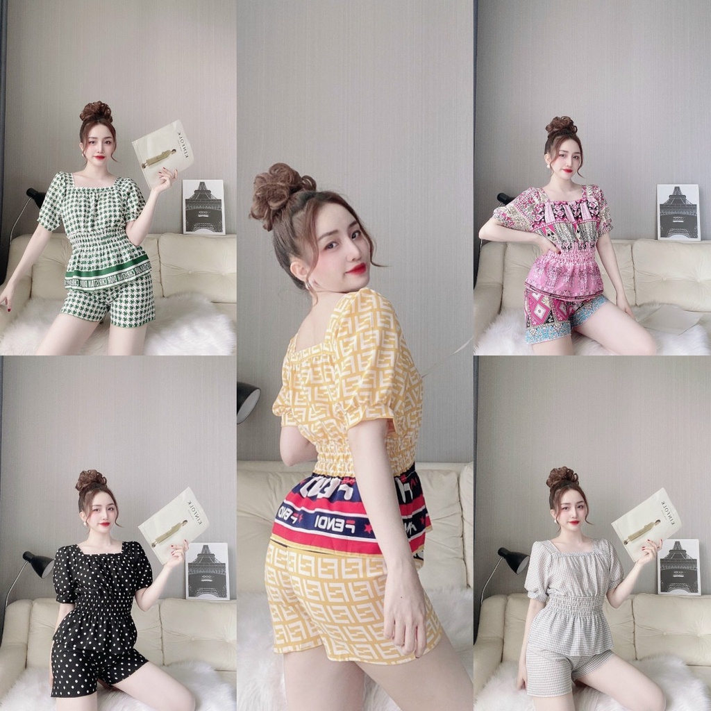 Đồ Bộ Pijama lụa💖Bộ lụa hàn thiết kế quần sọc chất liệu mát lạnh [Siêu Hot] | BigBuy360 - bigbuy360.vn
