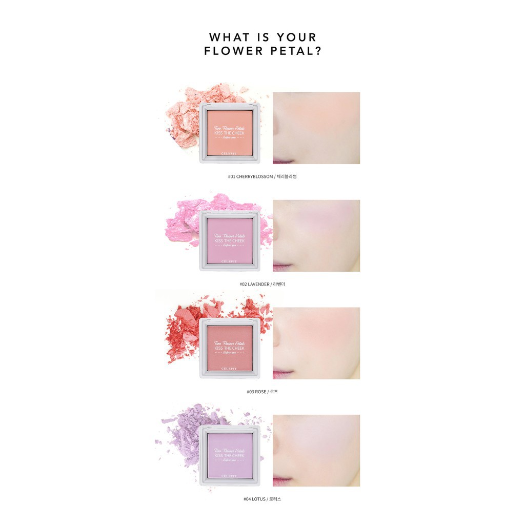 Phấn má hồng Celefit trang điểm 4 sắc tố tùy chọn 6g | BigBuy360 - bigbuy360.vn