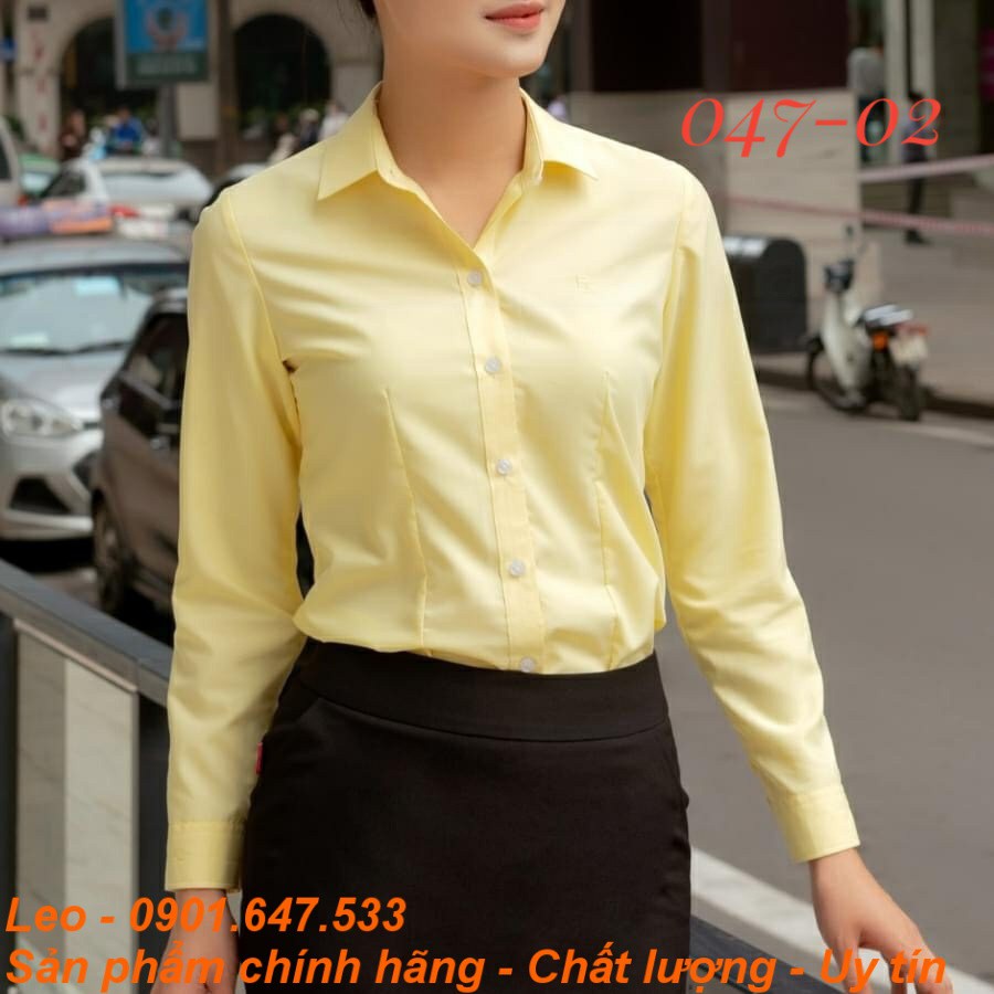 Áo sơ mi Thái Hoà 047-02 màu vàng tươi trẻ