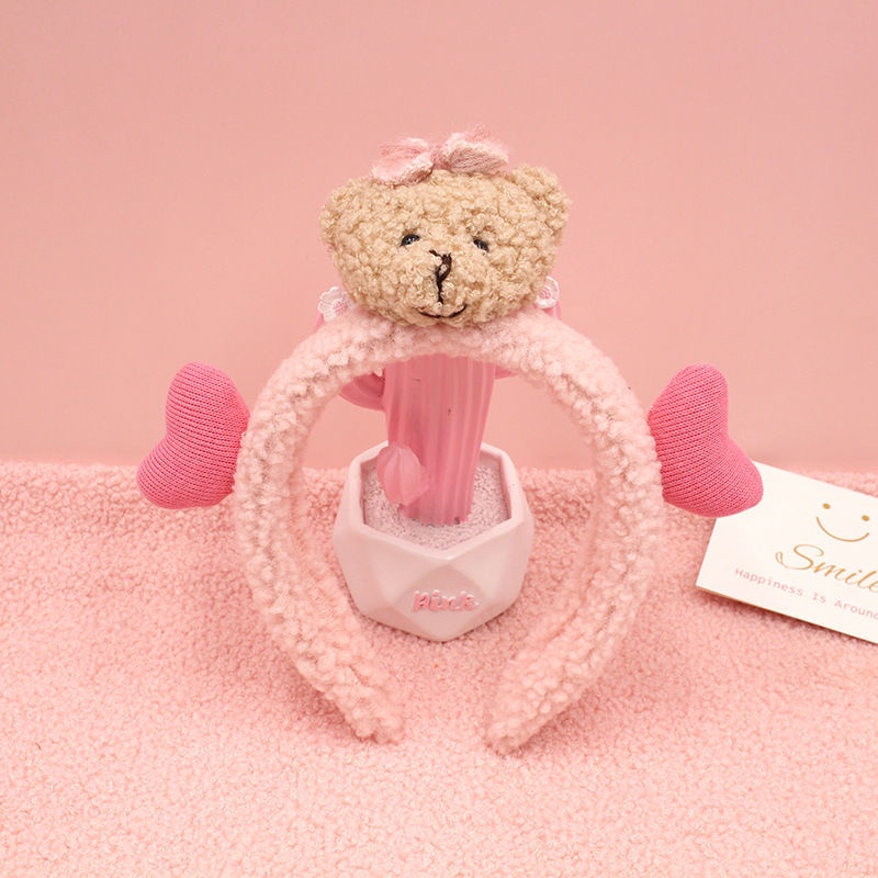 Băng đô thời trang hình gấu giản đơn xinh xắn dành cho nữ