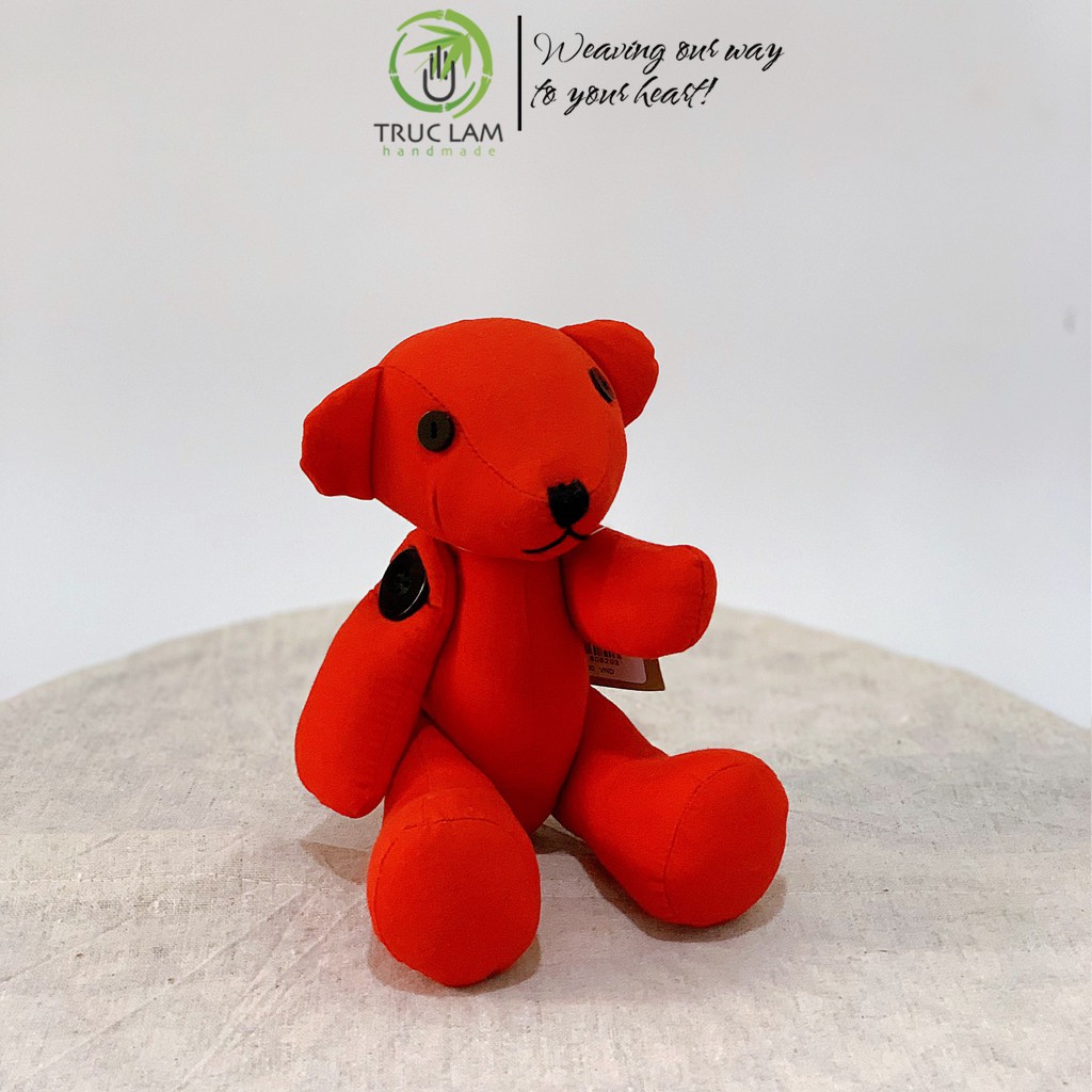 Đồ Chơi Cho Bé Thú Nhồi Bông Hình Gấu Teddy Bông Gòn Cao Cấp Cỡ Nhỏ – Trúc Lâm Handmade
