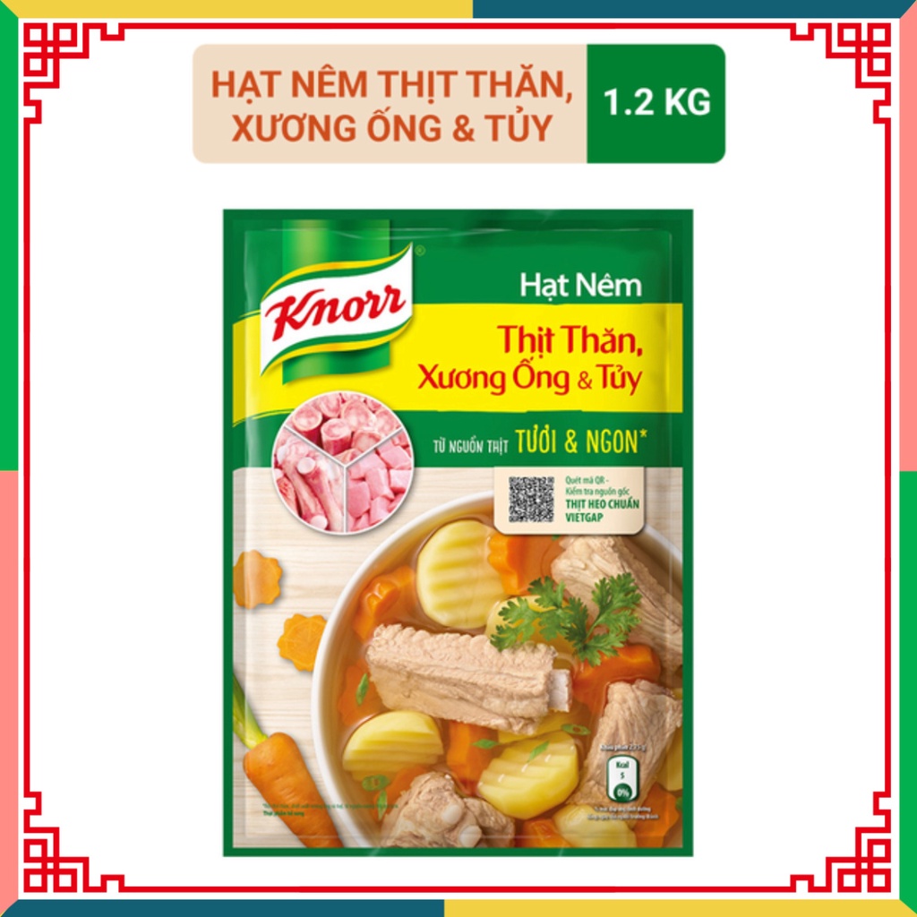 Hạt Nêm Knorr Thịt Thăn, phần xương ống và Tủy cải thiện Vitamin A 400G