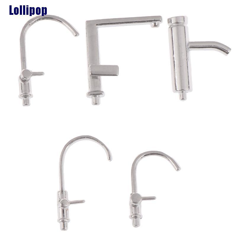 Vòi nước bằng hợp kim tỉ lệ 1/12 cho trang trí nhà búp bê