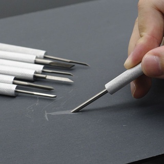 7Pcs  Carving  Tools Set Mini Walnut Engraving Aluminum Engraver Supply