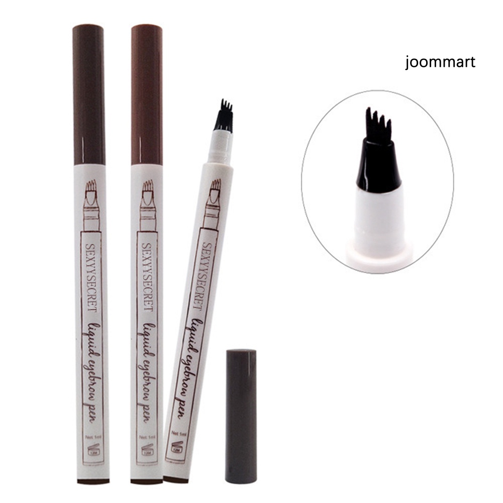 (Hàng Mới Về) Bút Kẻ Lông Mày Dạng Phẩy Sợi Thiết Kế Đầu Bút Phân Thành 4 Nhánh Tiện Dụng | BigBuy360 - bigbuy360.vn