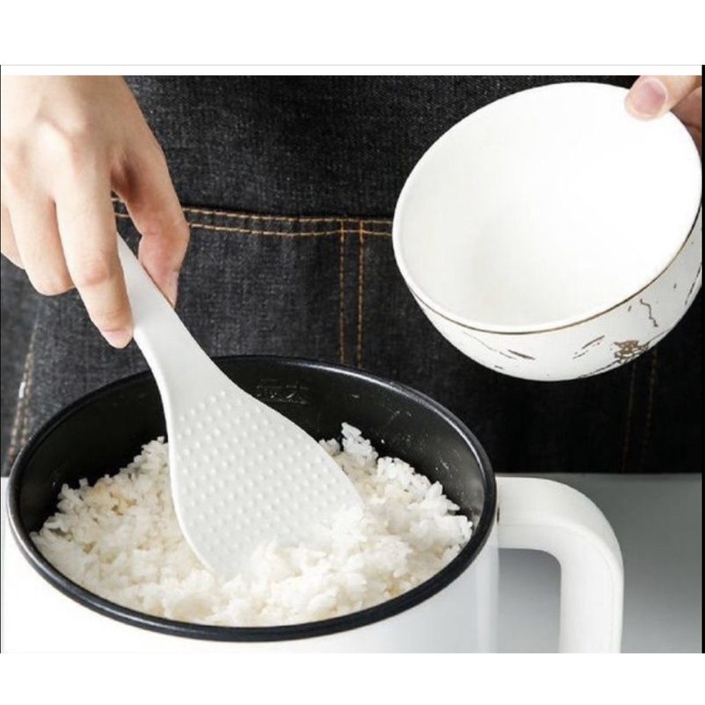 Muôi cơm sần Việt Nhật màu trắng