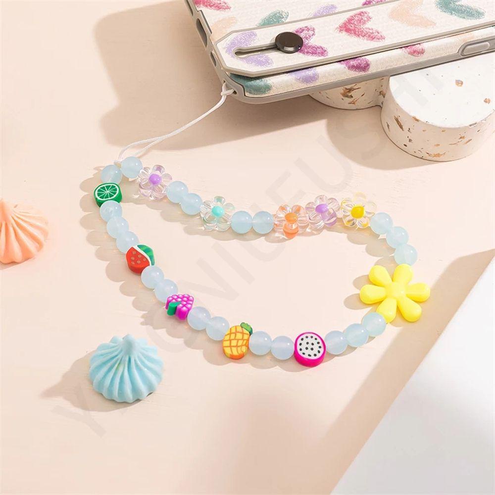 Dây Đeo Điện Thoại Xâu Hạt Acrylic Chống Thất Lạc Tiện Dụng