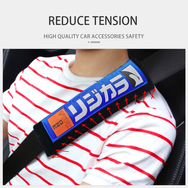 Bộ 2 Vỏ Bọc Dây Đai An Toàn Xe Hơi Đua JDM Type ONE Phong Cách Nhật Bản  Đệm Bọc Dây Đai An Toàn Xe Hơi Thoải Vỏ bọc dây đai an toàn họa tiết xe hơi  trang trí  Bao bọc vai xe hơi sự bảo vệ Bọc vải đệm vai dây đai an toàn xe hơi phụ kiện nội thất ô tô