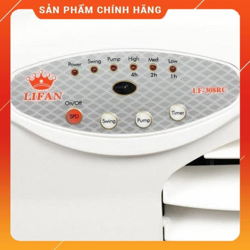 [ELHAP1 giảm tối đa 200K] Quạt hơi nước có Remote Lifan LF-308RC (Trắng)